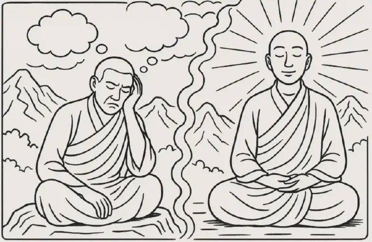 Distinguishing mind from awareness
